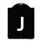 Signmission Sign with Letter J Heavy-Gauge Aluminum Architectural Sign, 24" x 18", BW-1824-22946 A-DES-BW-1824-22946 - alternate 1